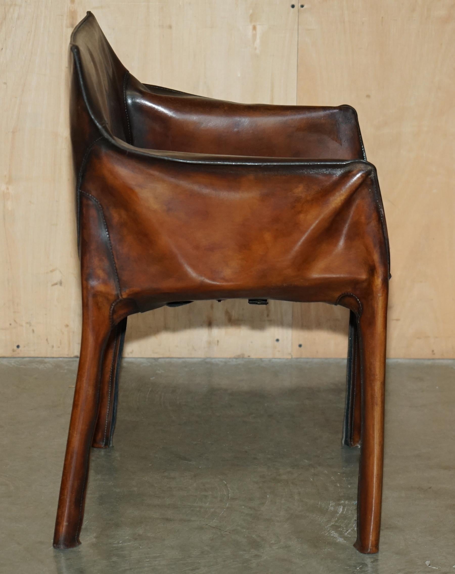 Quatorze chaises de salle à manger 14 rénovées de MARIO BELLINI pour MATTEO GRASSI CAB 412, 1977 en vente 3