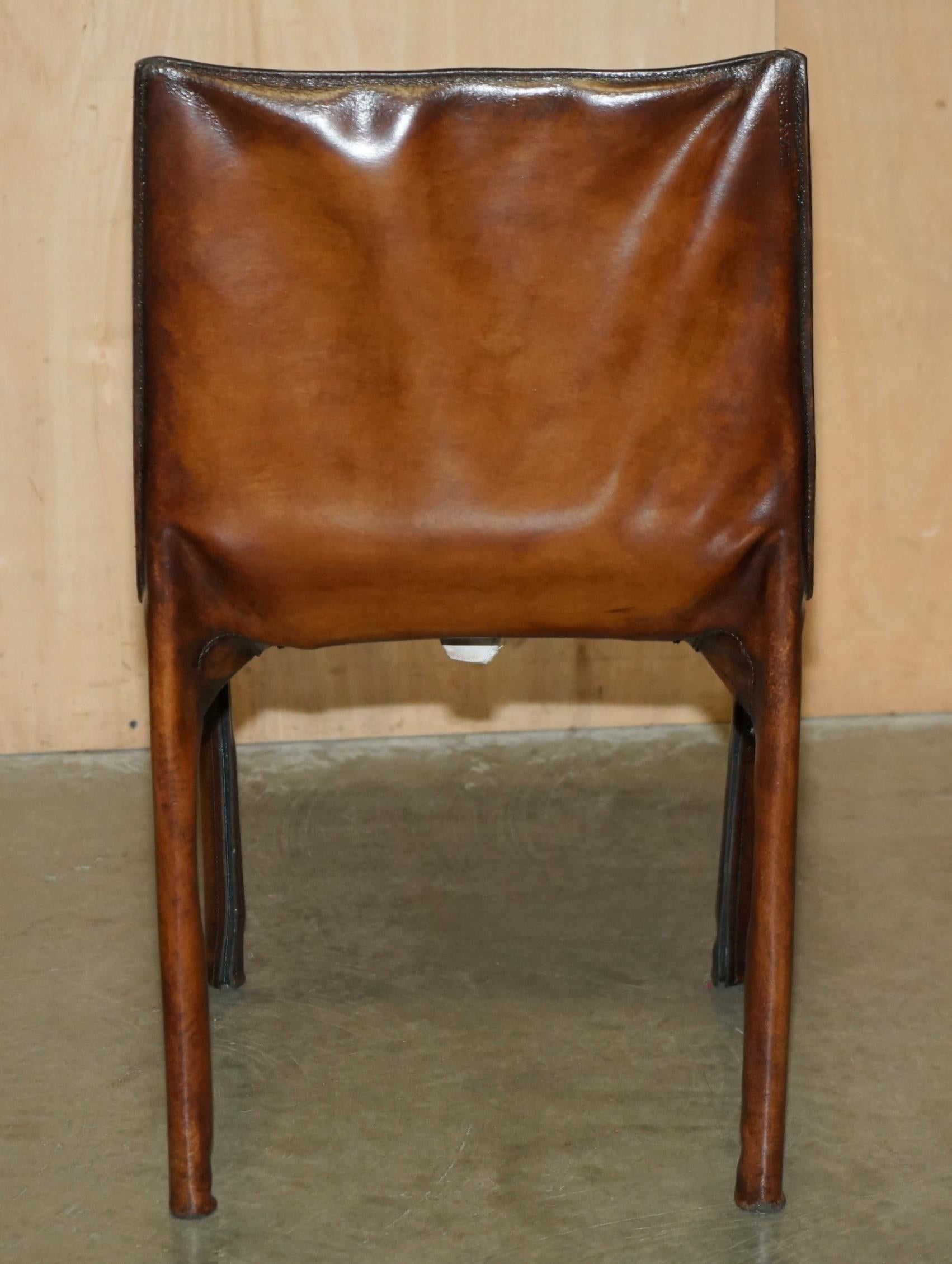 FOURTEEN RESTORED 1977 MARIO BELLINI FOR MATTEO GRASSI CAB 412 DiNING CHAIRS 14 For Sale 5