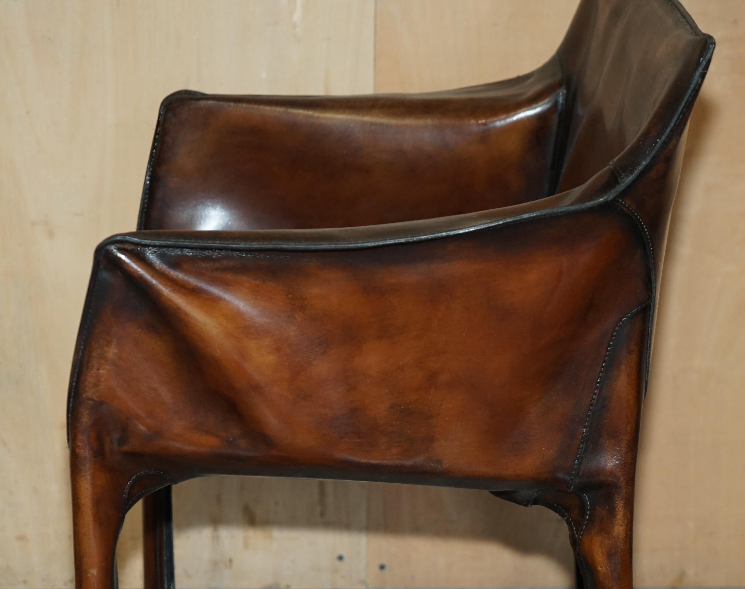 Quatorze chaises de salle à manger 14 rénovées de MARIO BELLINI pour MATTEO GRASSI CAB 412, 1977 en vente 8