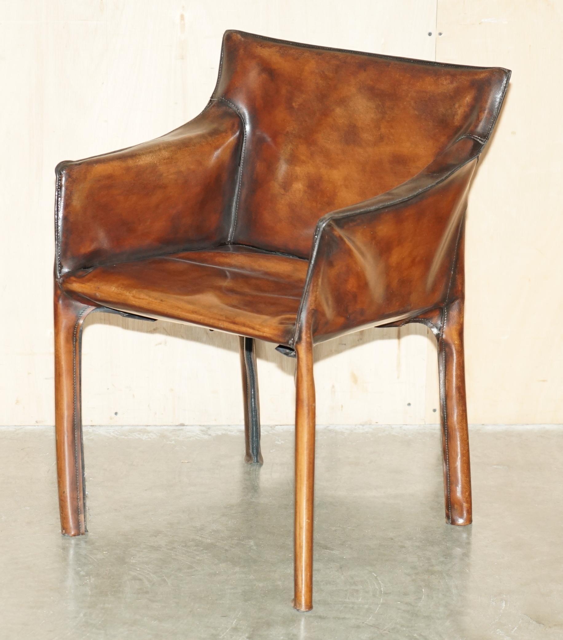 Mid-Century Modern Quatorze chaises de salle à manger 14 rénovées de MARIO BELLINI pour MATTEO GRASSI CAB 412, 1977 en vente