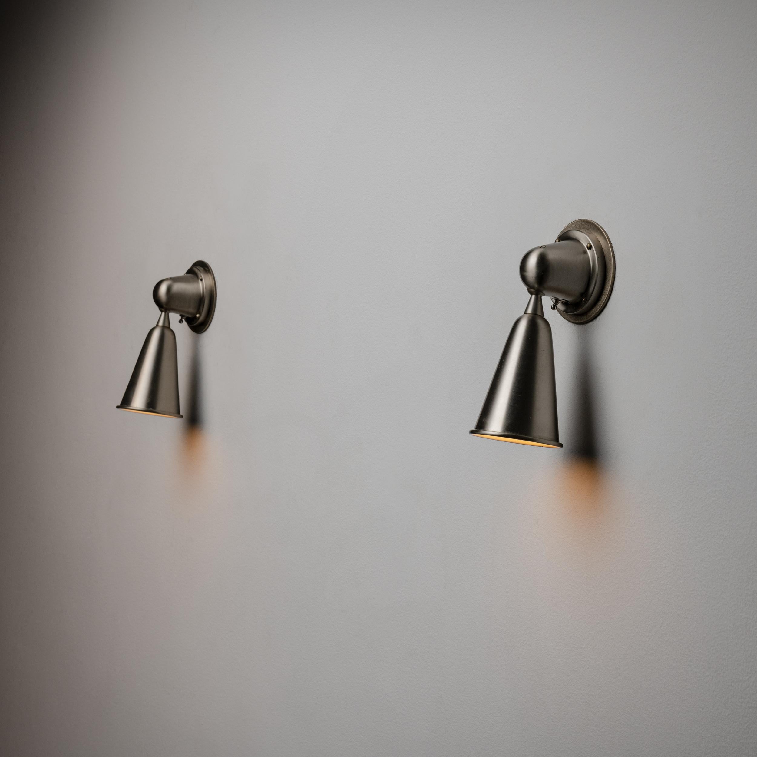 Brushed Sconces by Greco Illuminazione For Sale