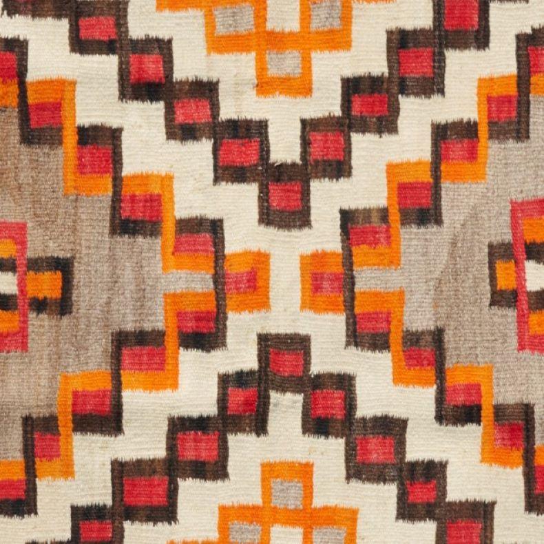 hanging navajo rugs on wall