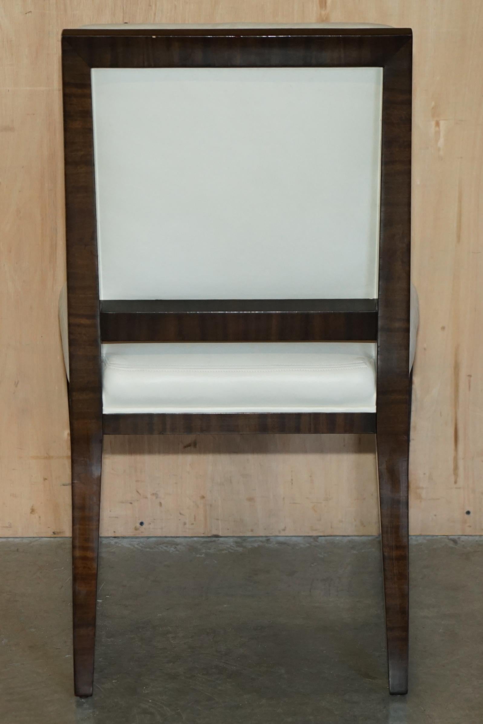 QUATTRO SEDIE AUBUSSON DINING DELLA COLLEZIONE LUCIEN Rolle in SUEDE in vendita 2