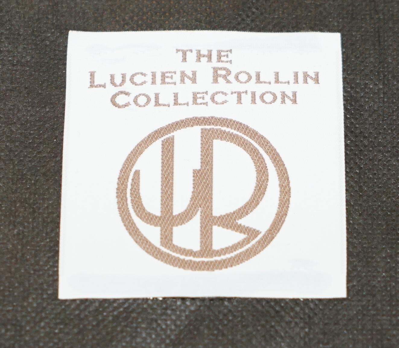 QUATTRO SEDIE AUBUSSON DINING DELLA COLLEZIONE LUCIEN Rolle in SUEDE in vendita 5