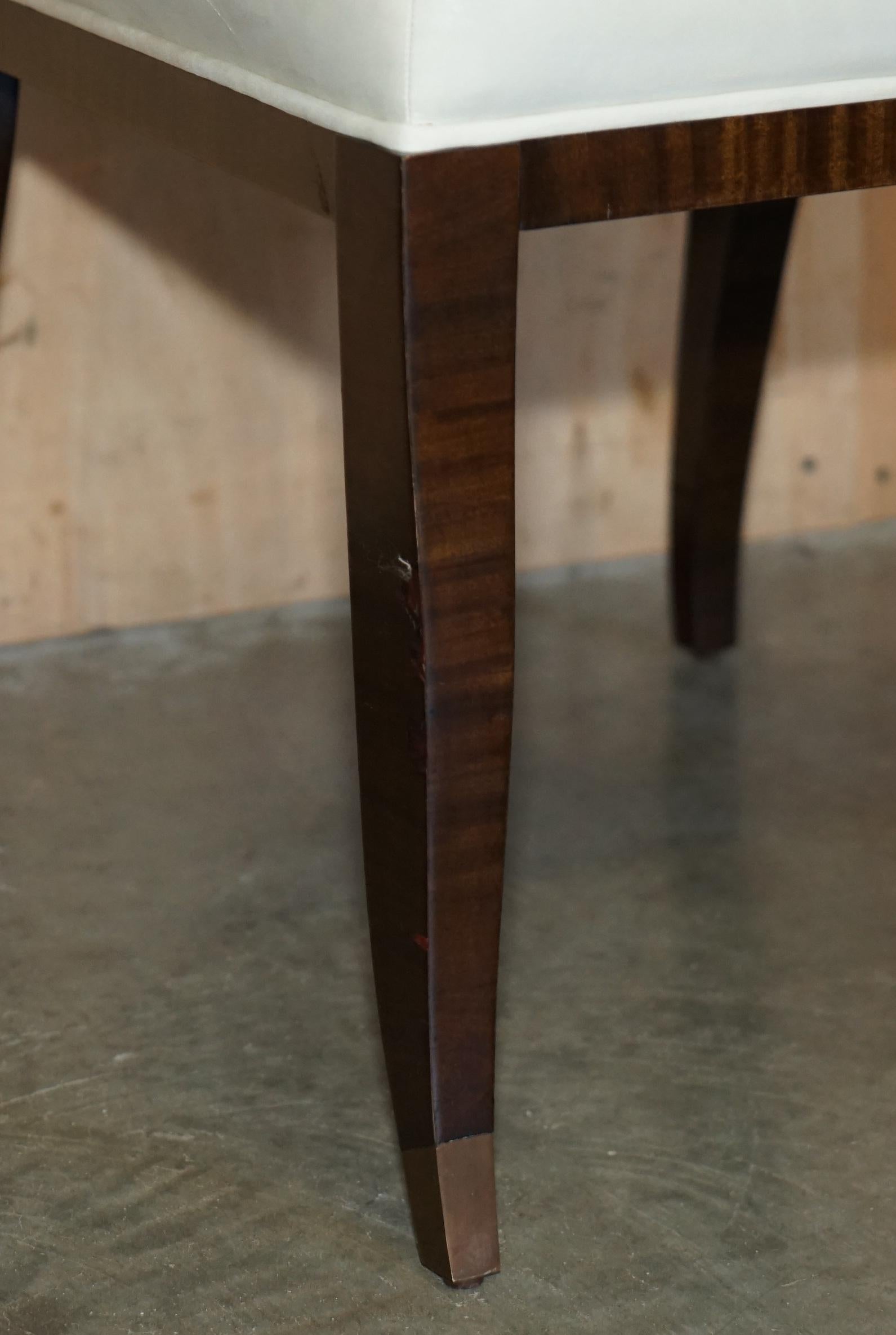 QUATTRO SEDIE AUBUSSON DINING DELLA COLLEZIONE LUCIEN Rolle in SUEDE In condizioni discrete in vendita a West Sussex, Pulborough