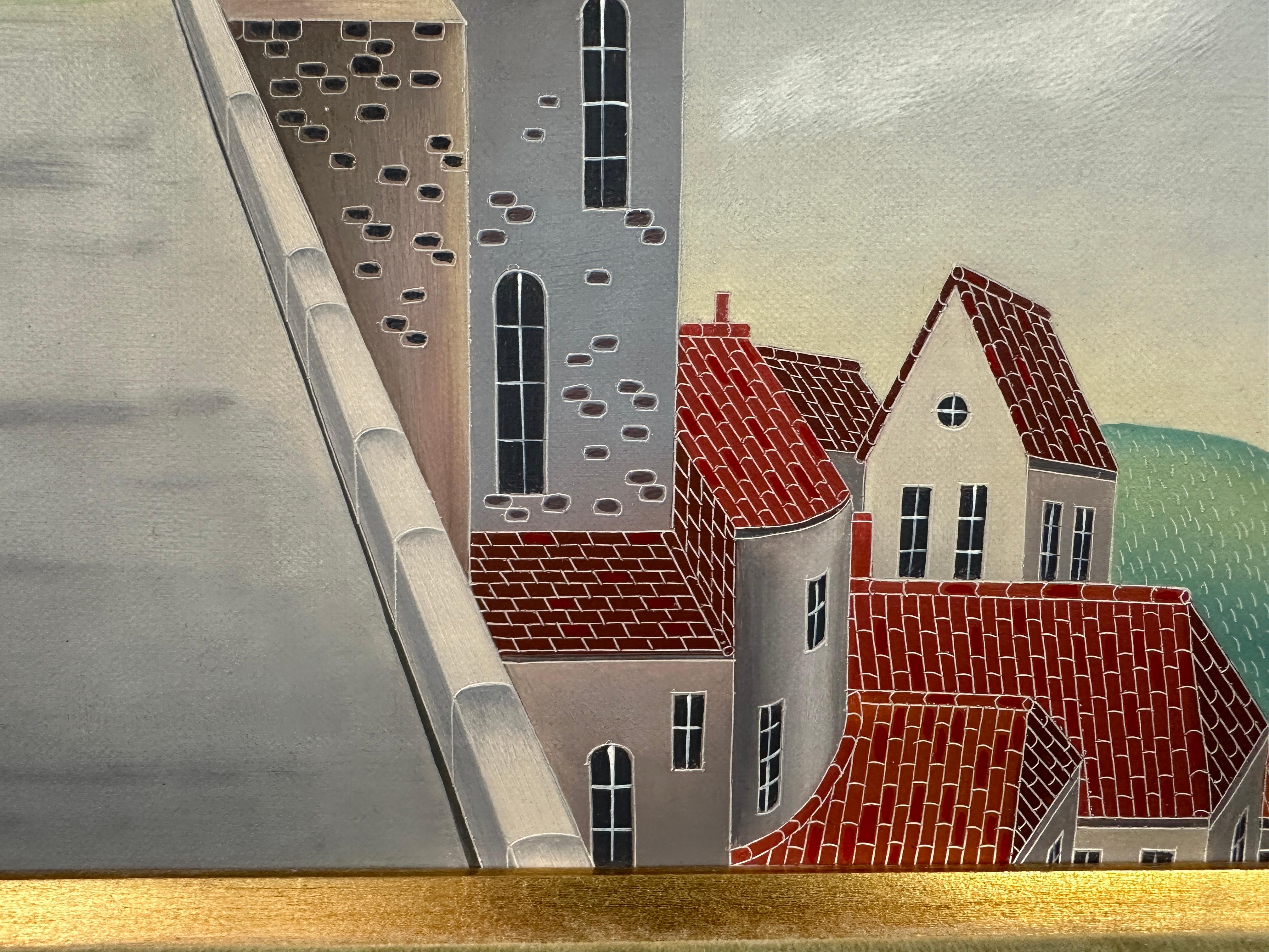 Foussa Itaya Realist City Scene For Sale 2
