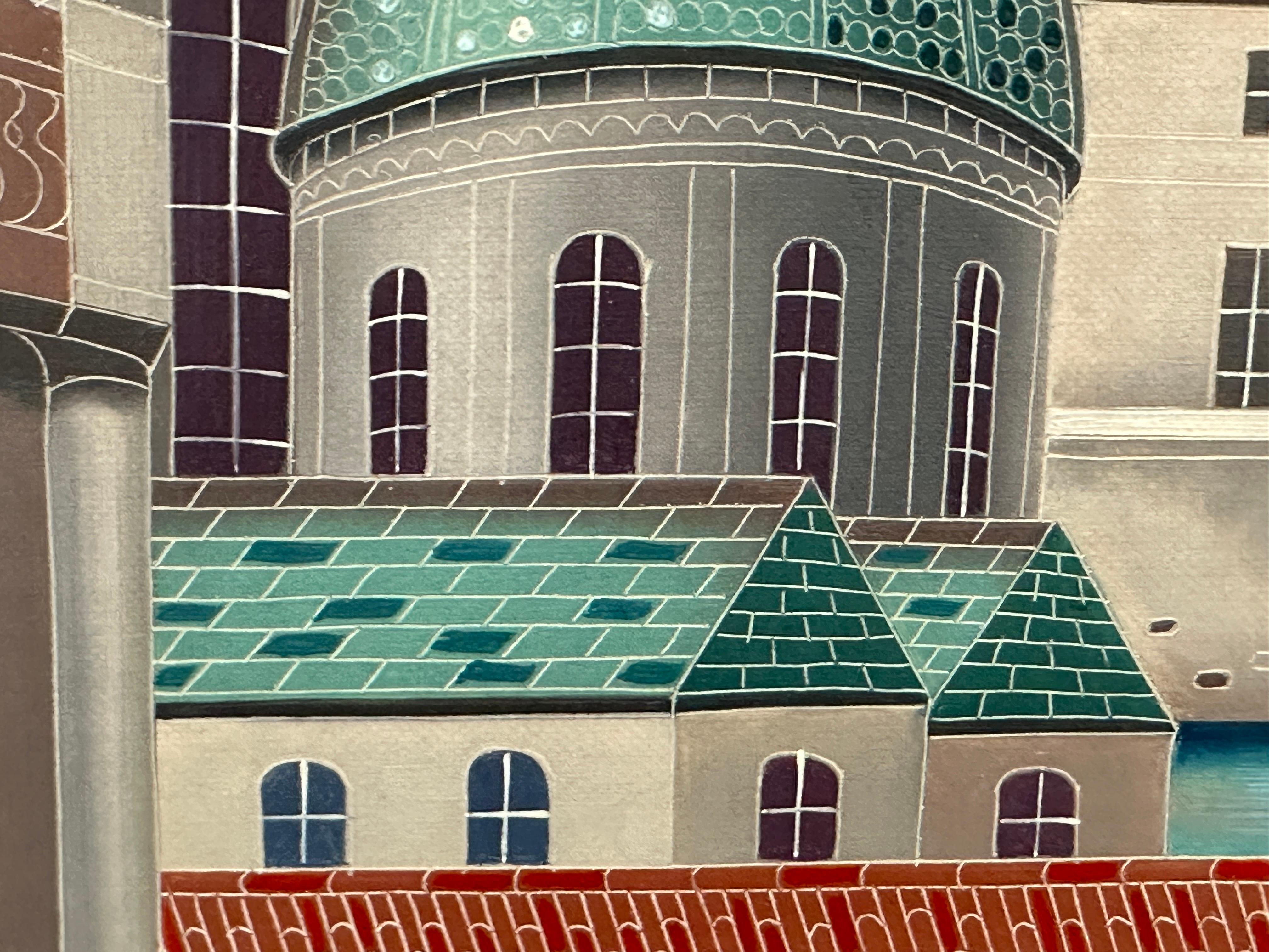 Foussa Itaya Surreal City Scene For Sale 4