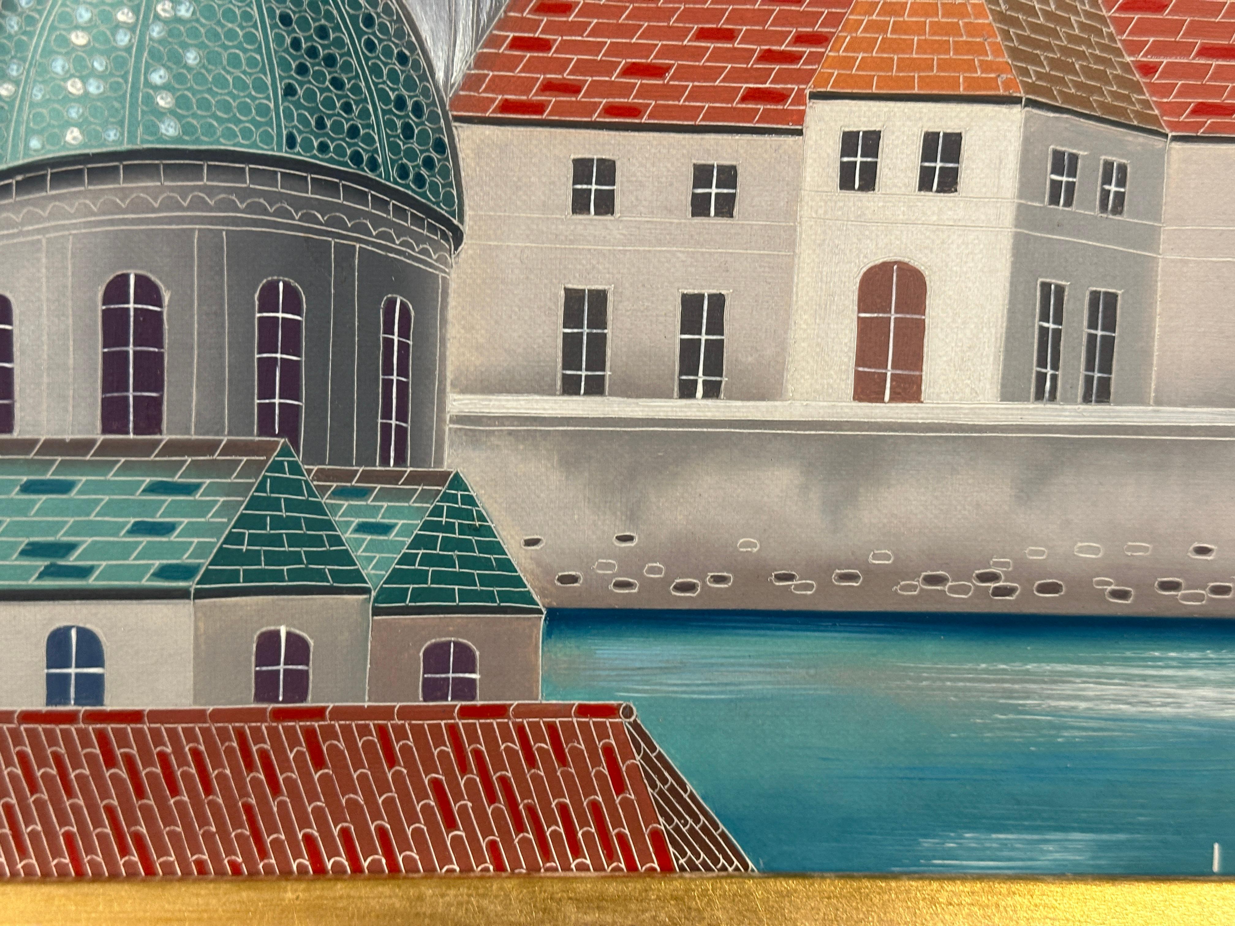 Foussa Itaya Surreal City Scene For Sale 7