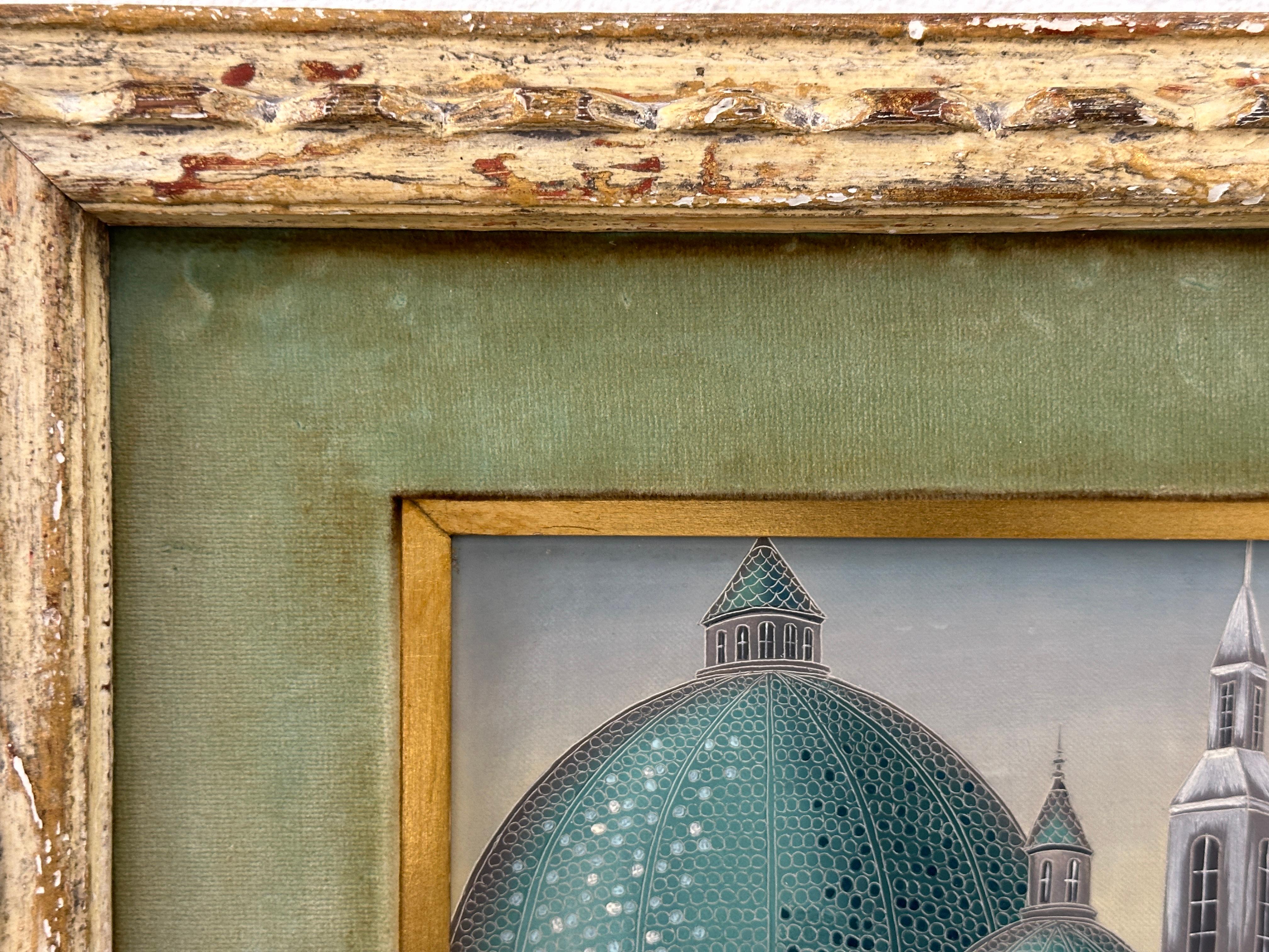 Paint Foussa Itaya Surreal City Scene For Sale