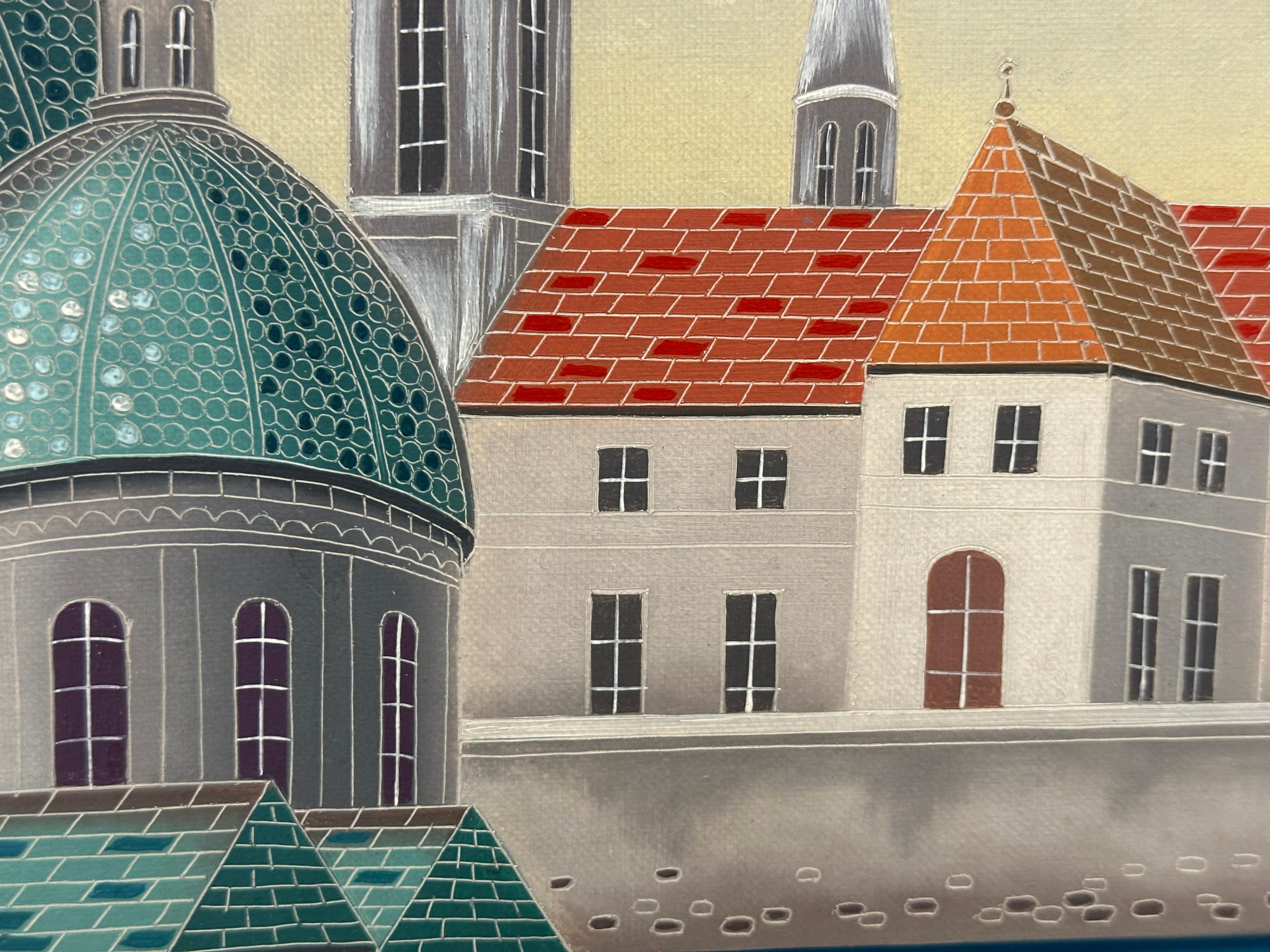 Foussa Itaya Surreal City Scene For Sale 2