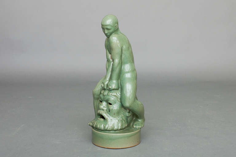 Mid-Century Modern Foutain Figure by Arno Malinowski for Royal Copenhagen