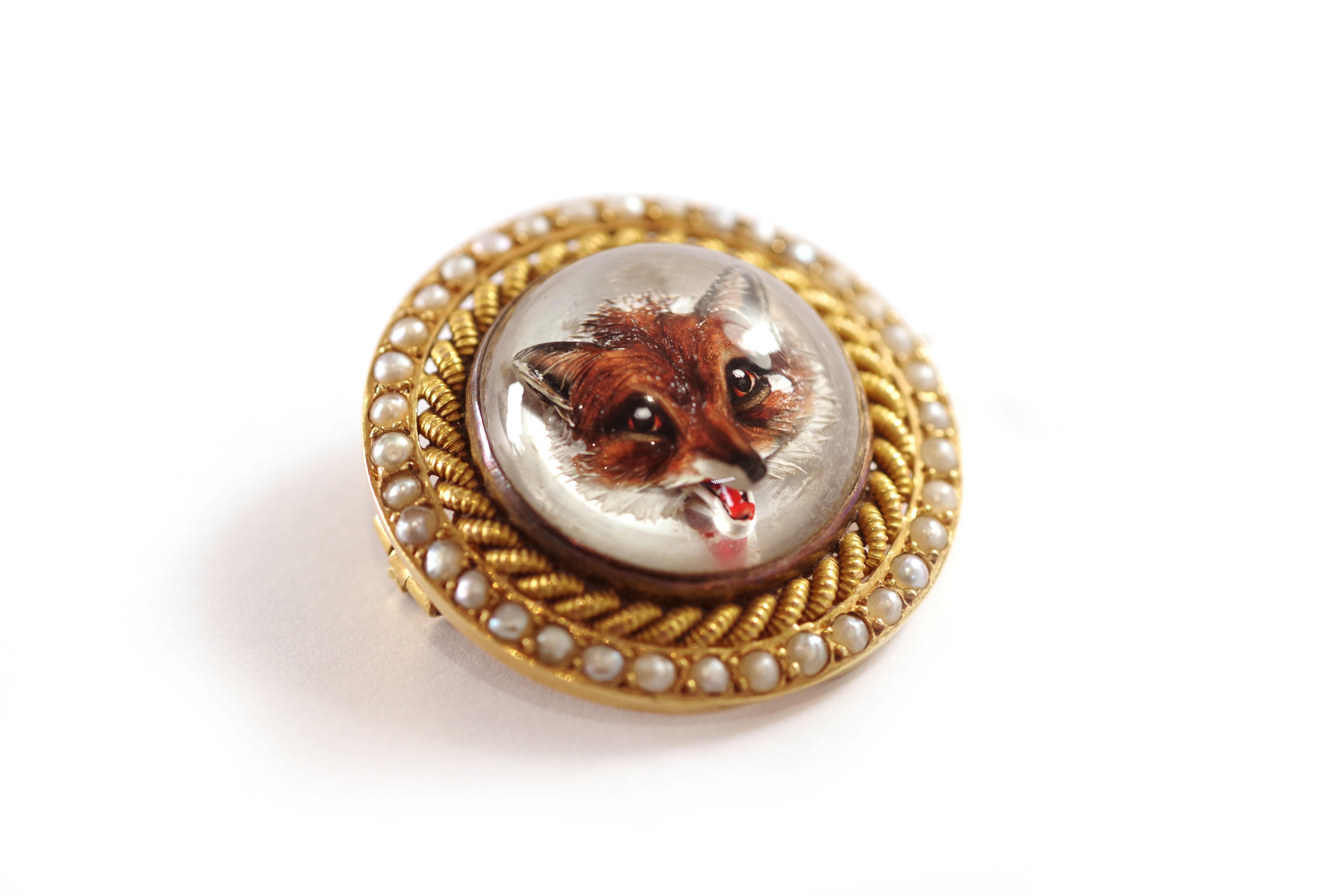 fox brooch