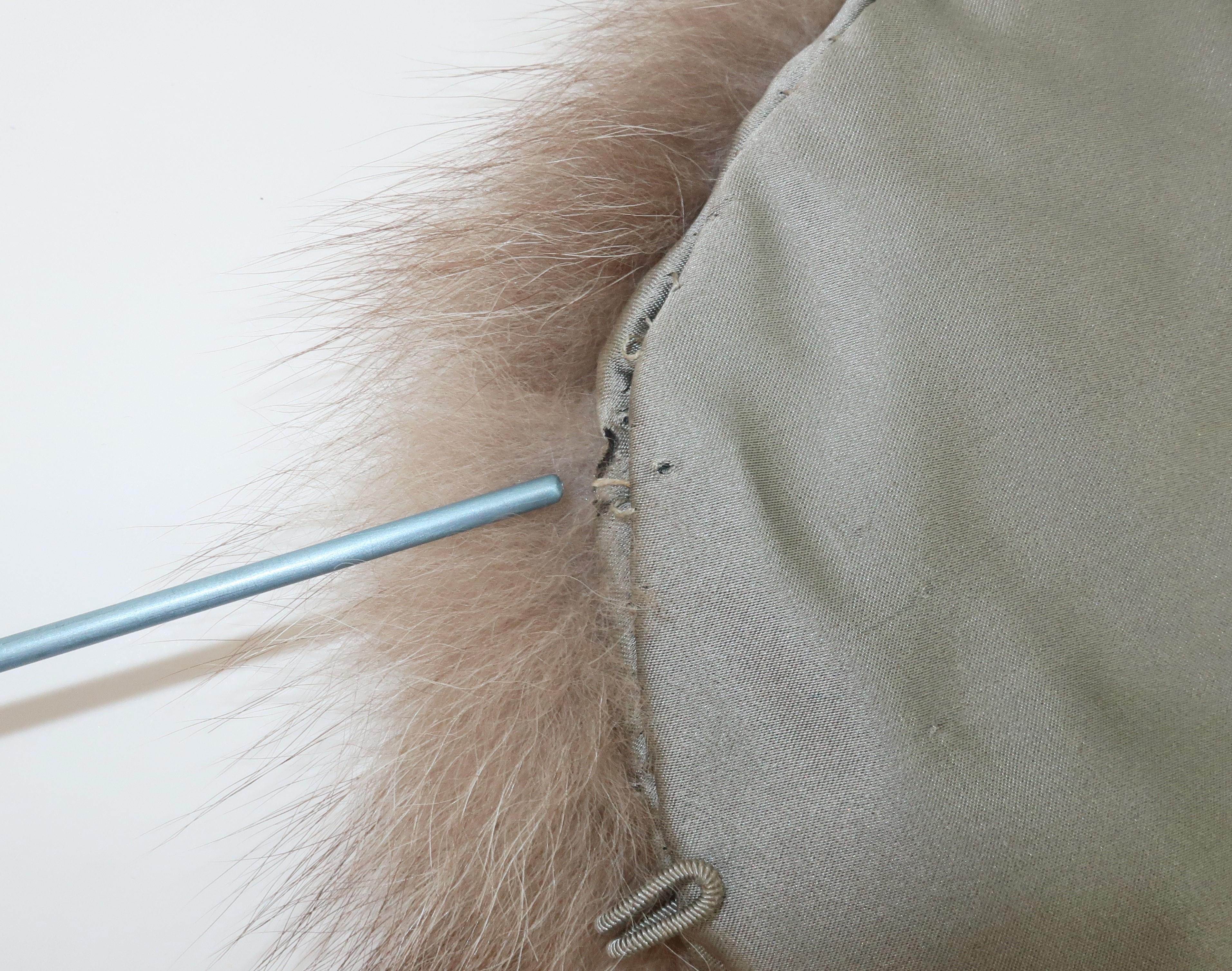 Fox Fur Collar Wrap Stole, 1950's 11