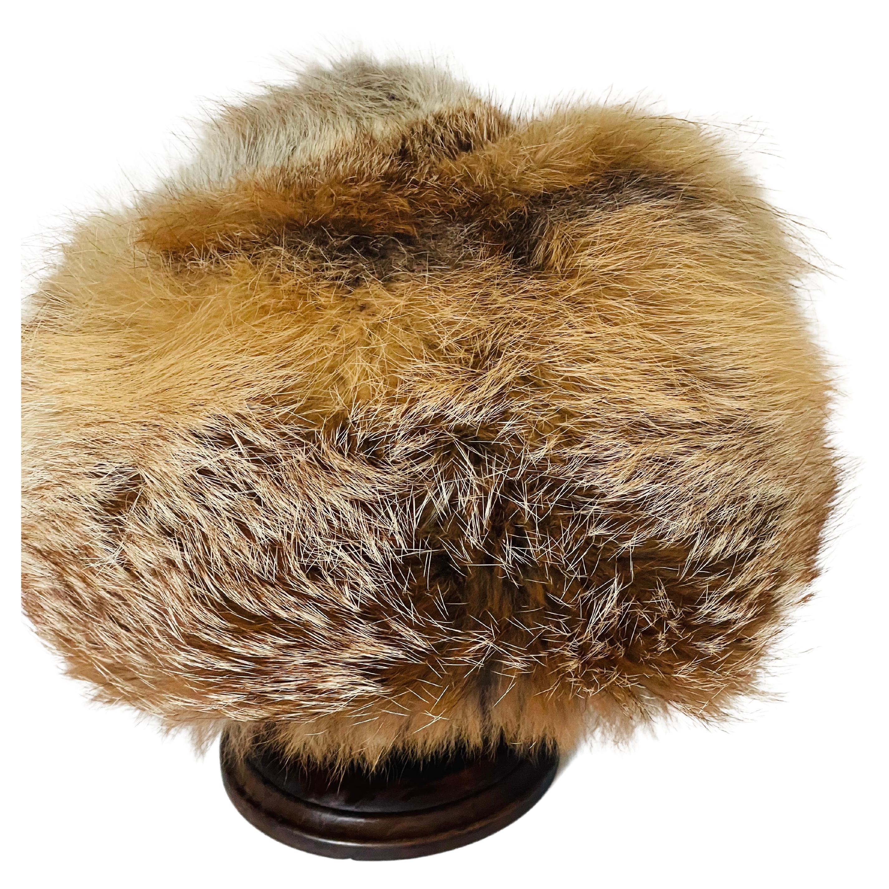 Cappello da donna in pelliccia di volpe