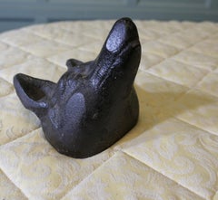 Fox Head Doorstop, Cast Iron Door Stop  A Beautiful Cast-Iron Doorstop