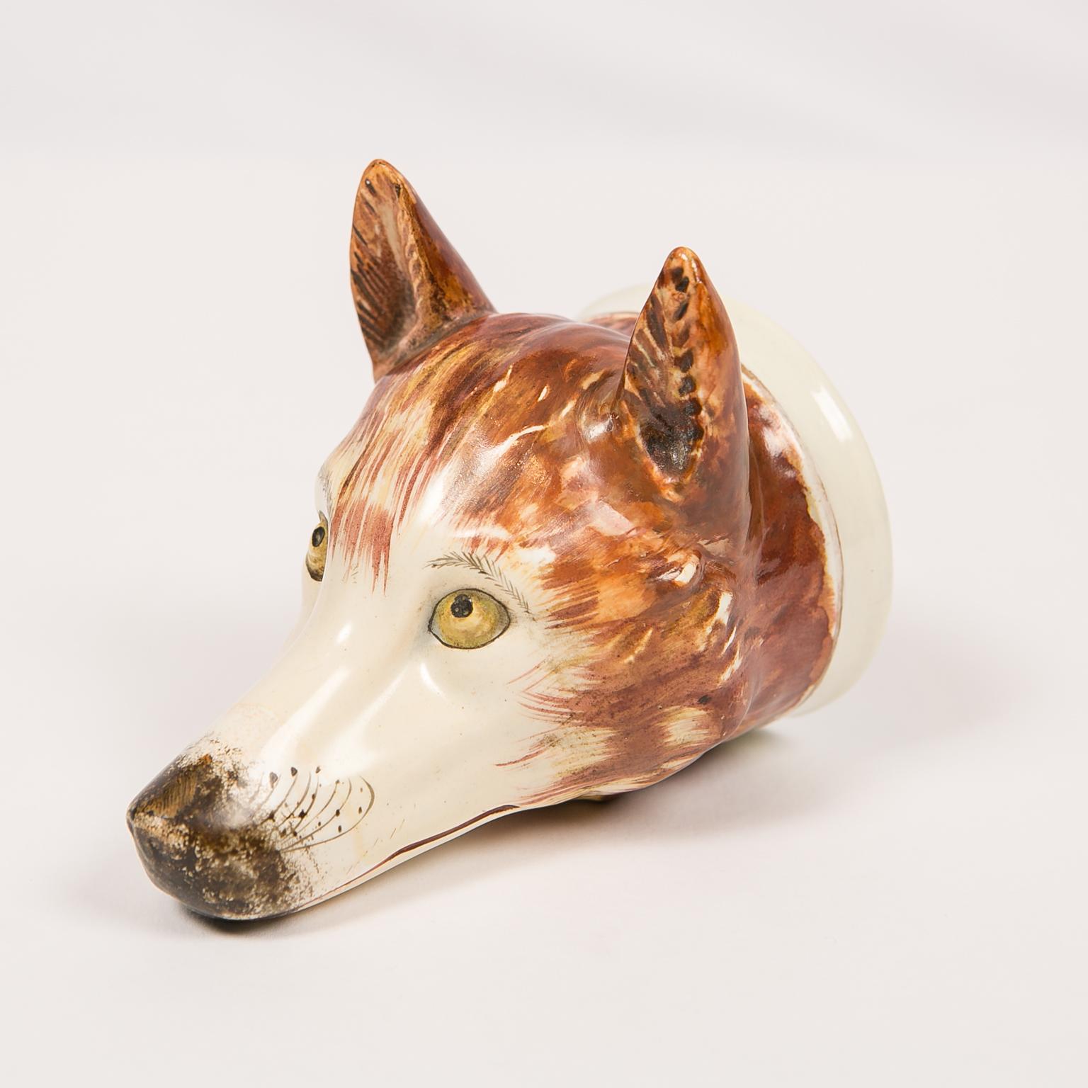 Regency Fox Head Stirrup Cup Deaccessioned from Colonial Williamsburg