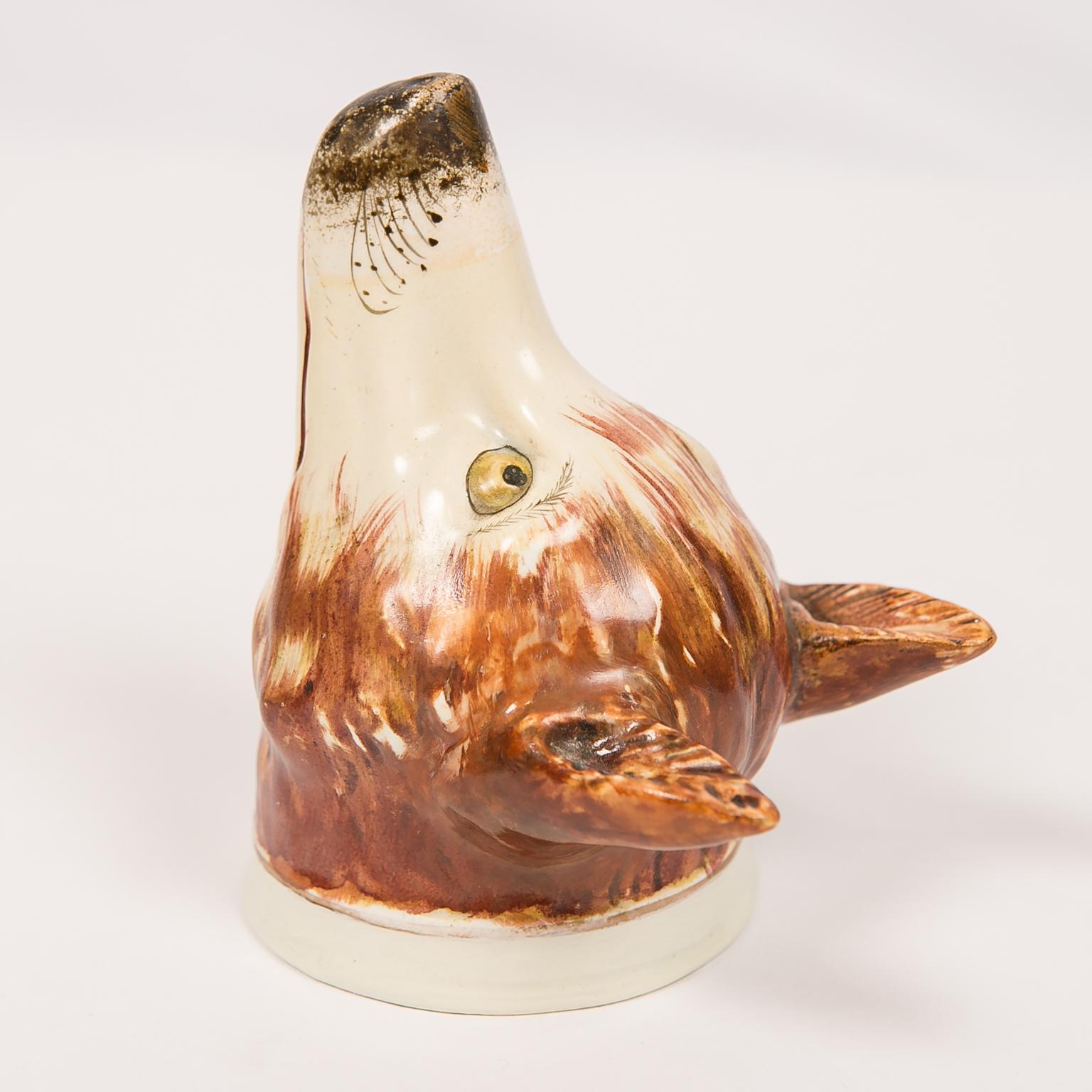 18th Century Fox Head Stirrup Cup Deaccessioned from Colonial Williamsburg