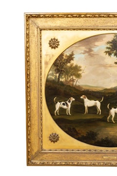 Les chiens de renard dans un paysage de John N. Sartorius