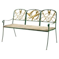 Vintage Fox Hunt Series Bench From Kenneth Lynch and Sons
