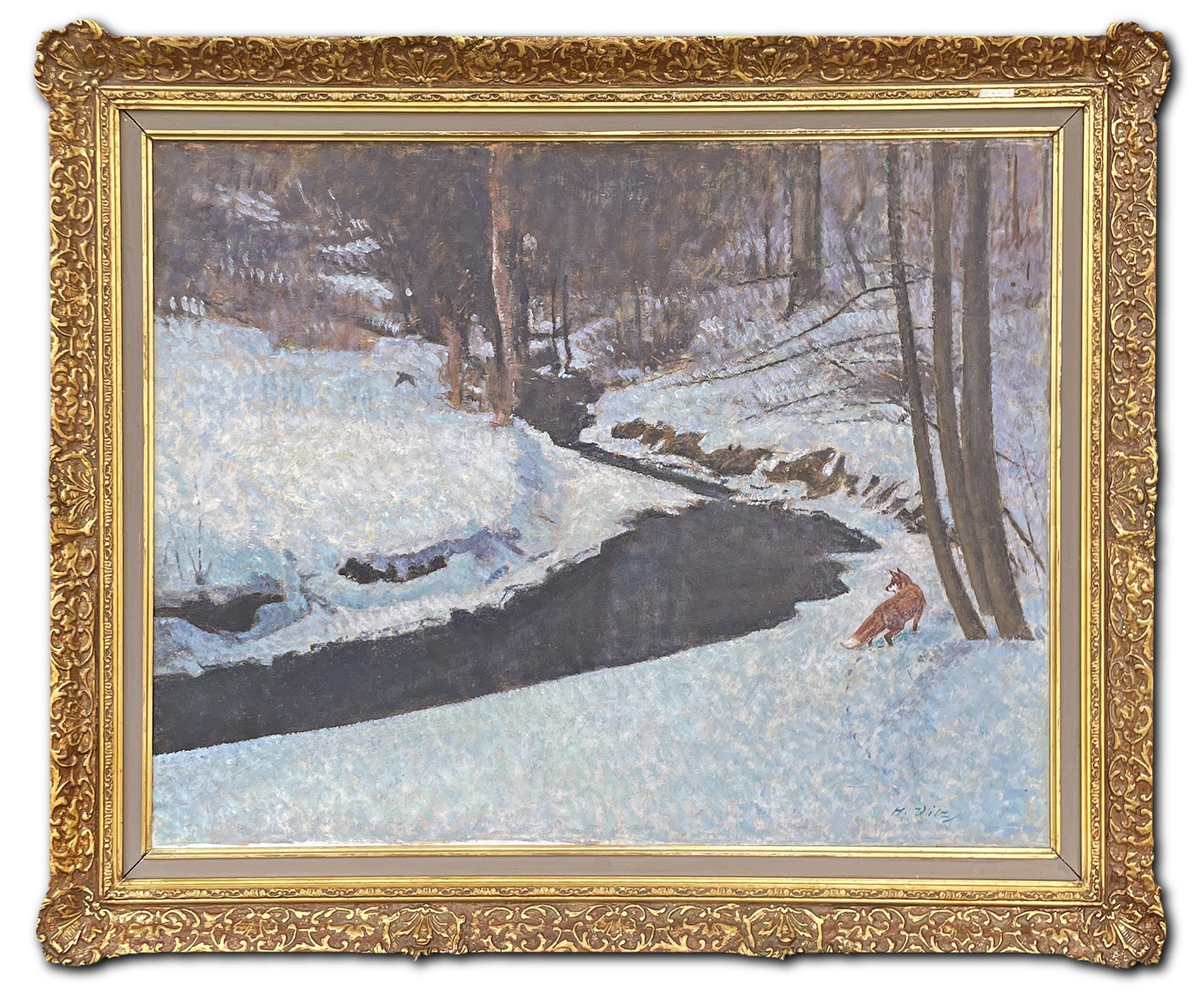 Zorro en la nieve

El autor: Hans Vilz
Soporte: Lienzo
Técnica: Óleo
Periodo: 1940s

Dimensiones:
60 x 80 cm - sin marco
77 x 97 cm - con marco

Descripción:
Un zorro, en el silencio amortiguado del invierno, se mueve y deja sus huellas en la nieve.