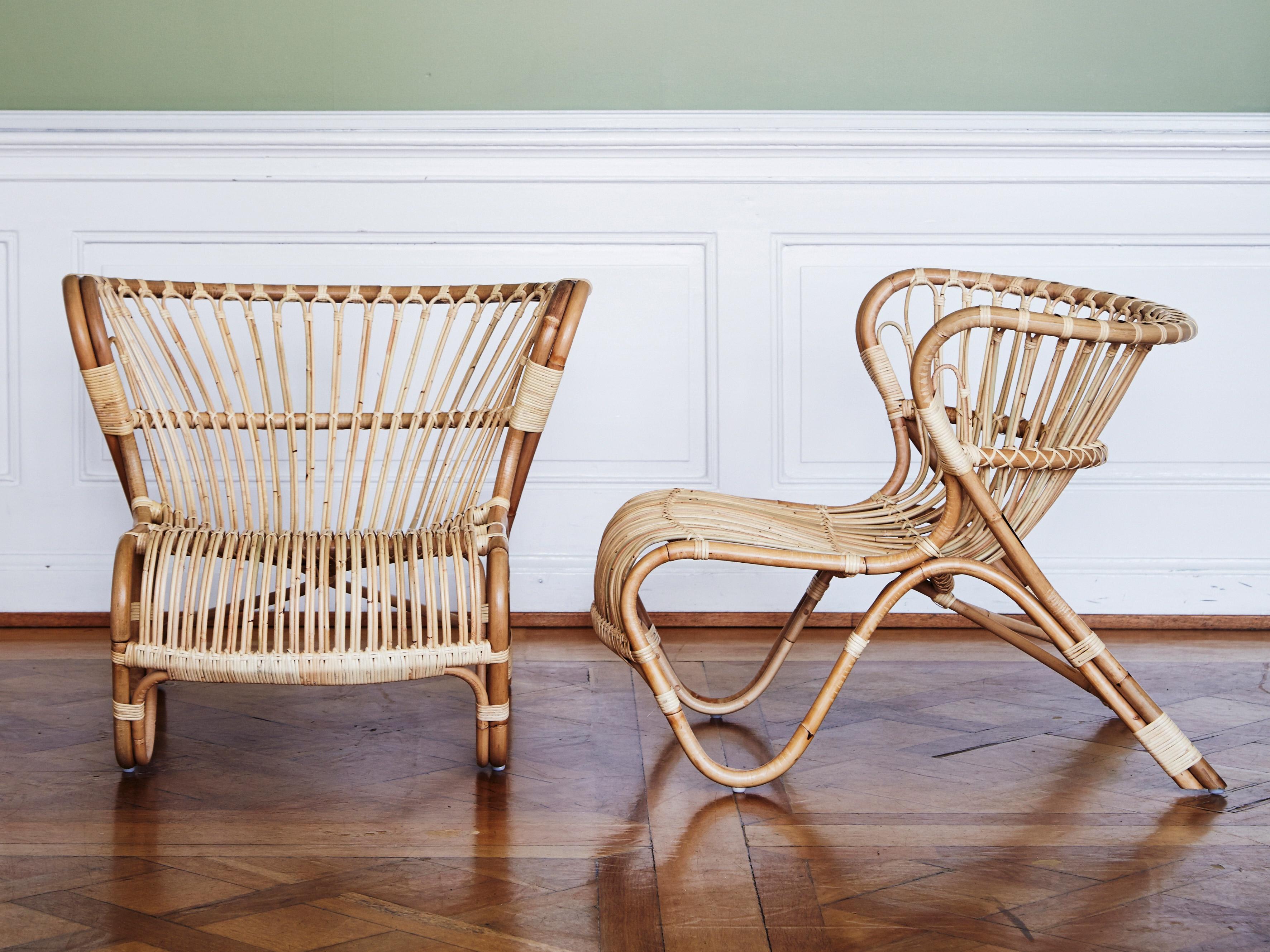 Fox Lounge Chair by Viggo Boesen, New Edition In Excellent Condition For Sale In Courbevoie, FR