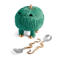 Fox Monster Serving Bowl Sculpture Designed by L.A. Artists The Haas Brothers