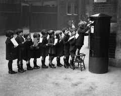 Antique "Post Queue" by  Fox Photos