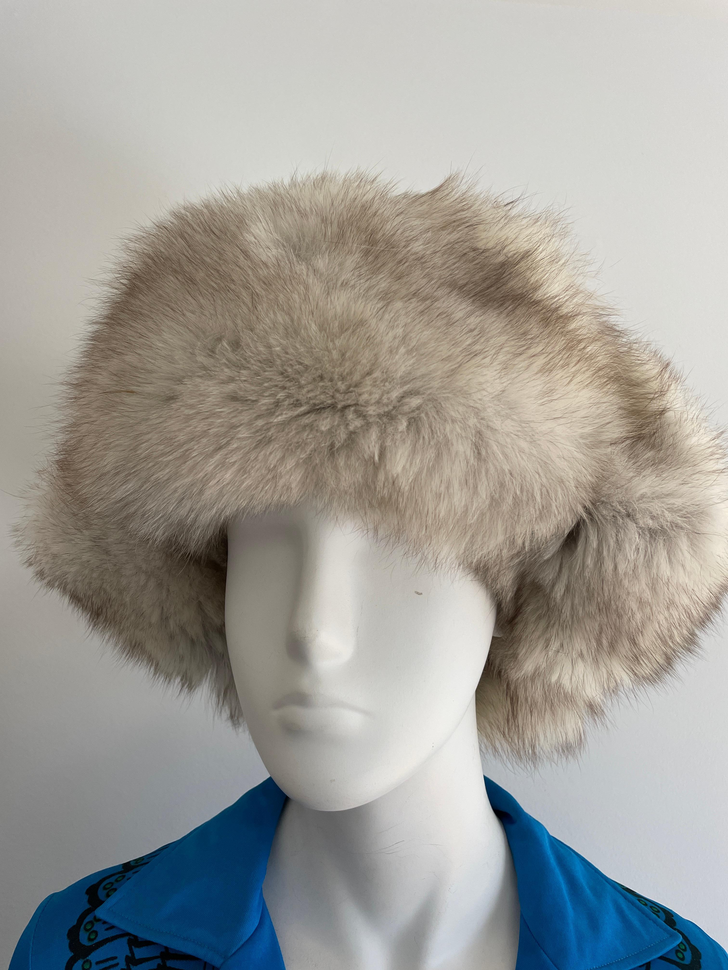 Women's or Men's Fox Silver tipped Trapper Hat  For Sale