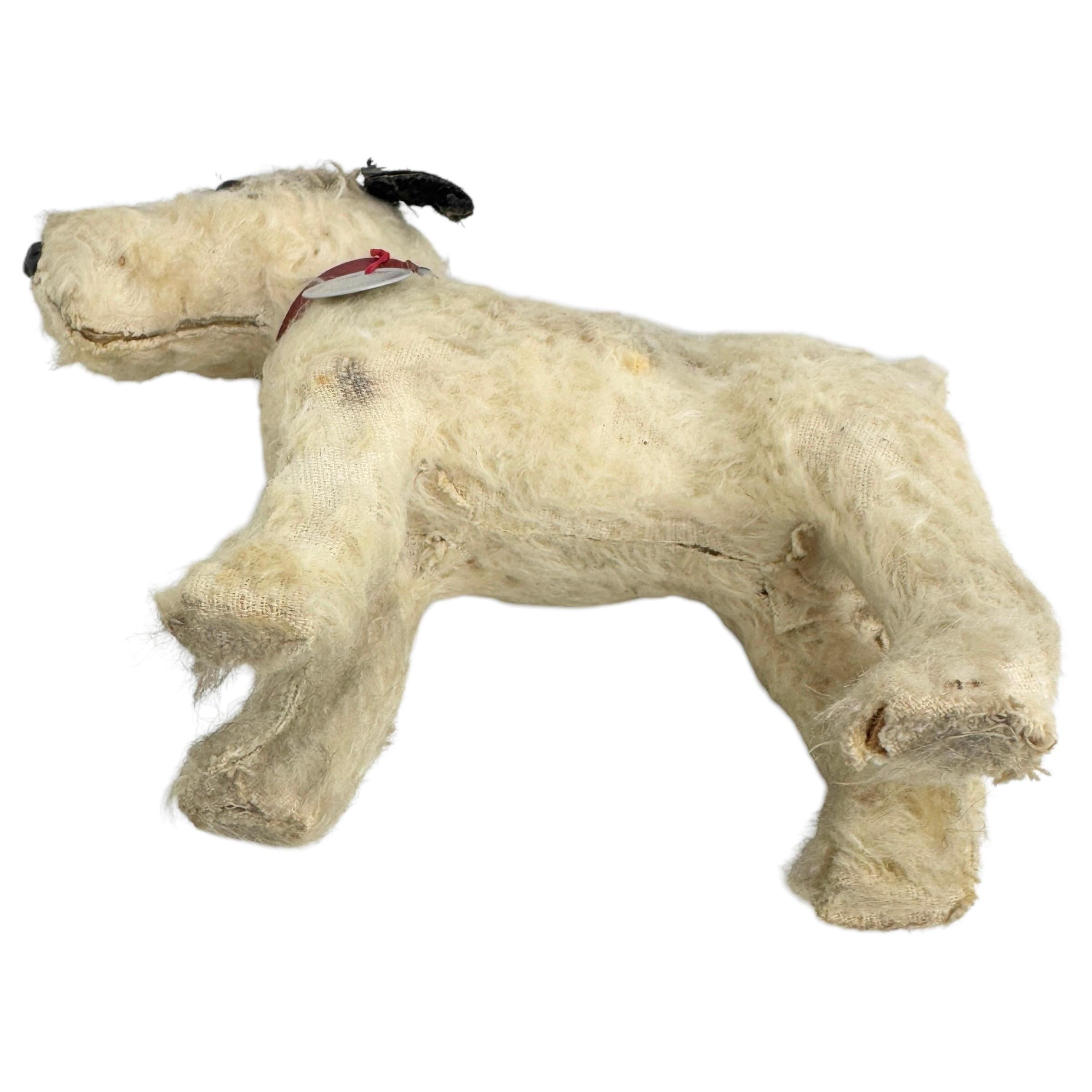 Fox Terrier Mohair Composition Candy Container by Suchard Company, German, 1930s For Sale 2