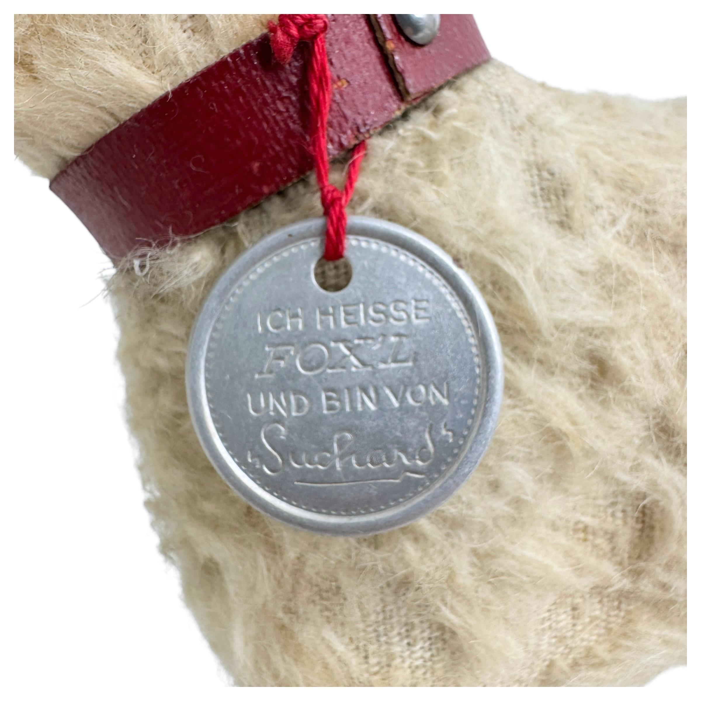 Fox Terrier Mohair Composition Candy Container by Suchard Company, German, 1930s For Sale 3