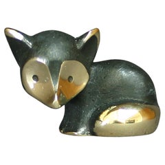 FOX Walter Bosse figurines brass patinated new Vienna Austria TALISMAN