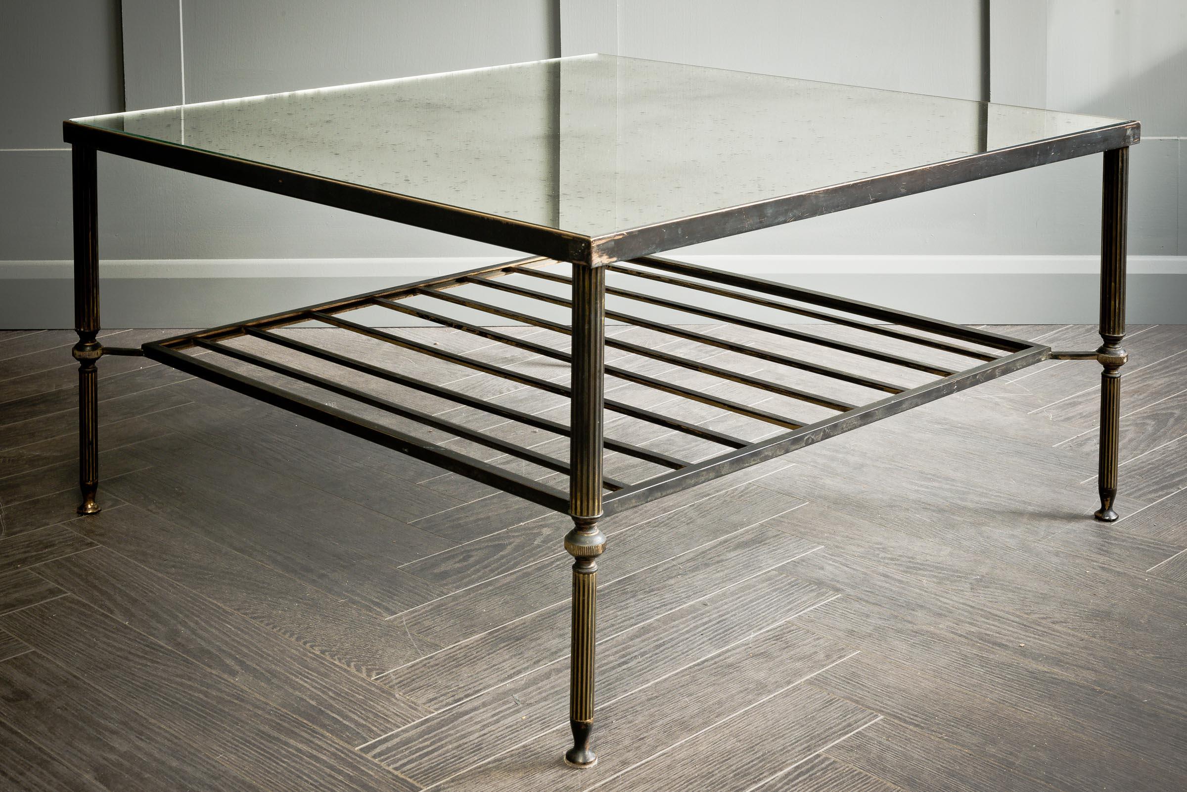 20th Century Foxed Mirror Top Coffee Table