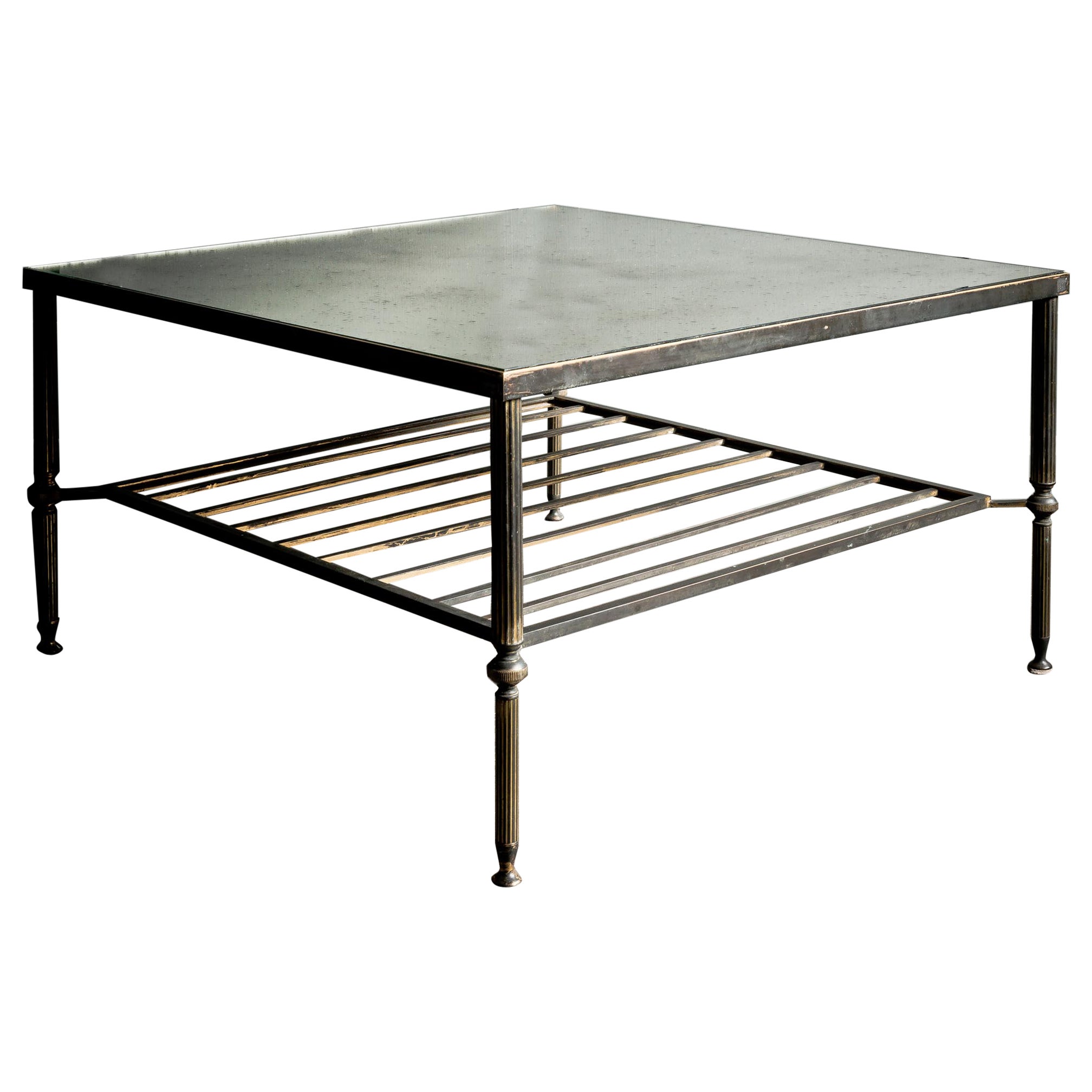 Foxed Mirror Top Coffee Table