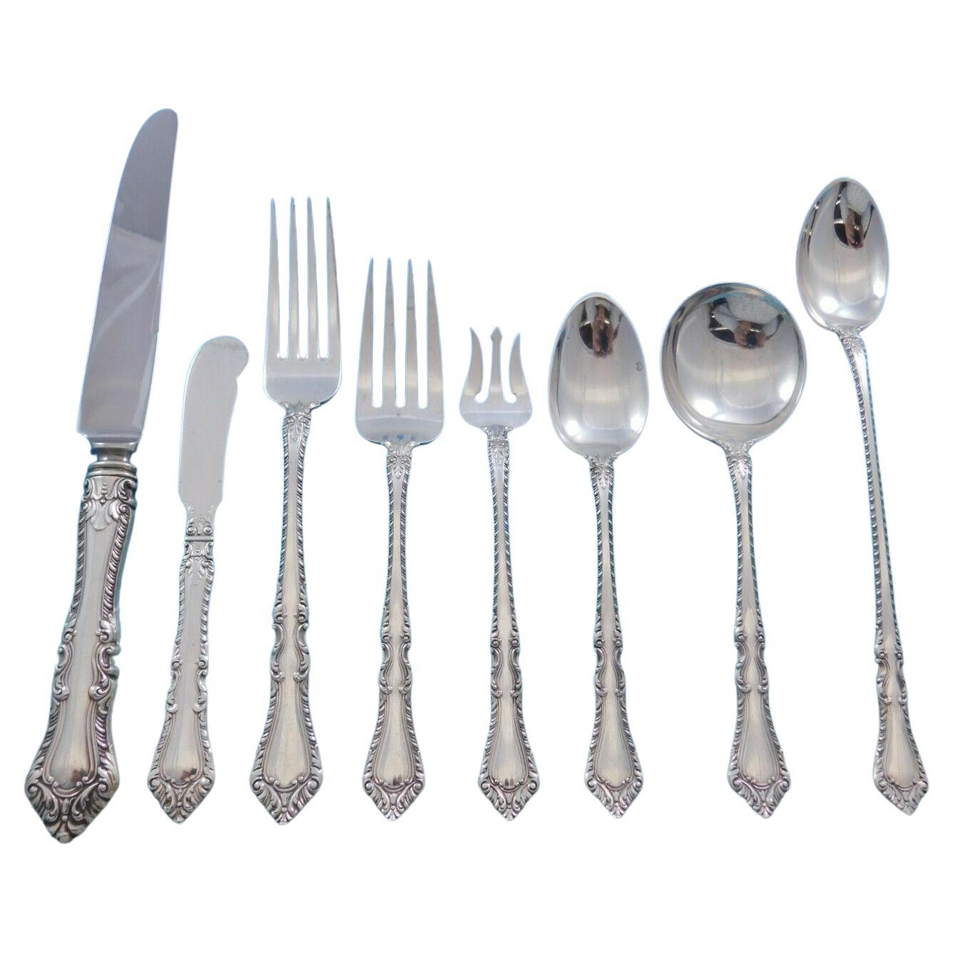 Foxhall by Watson Sterlingsilber-Besteck für 12 Personen, 105 Teile, No Mono