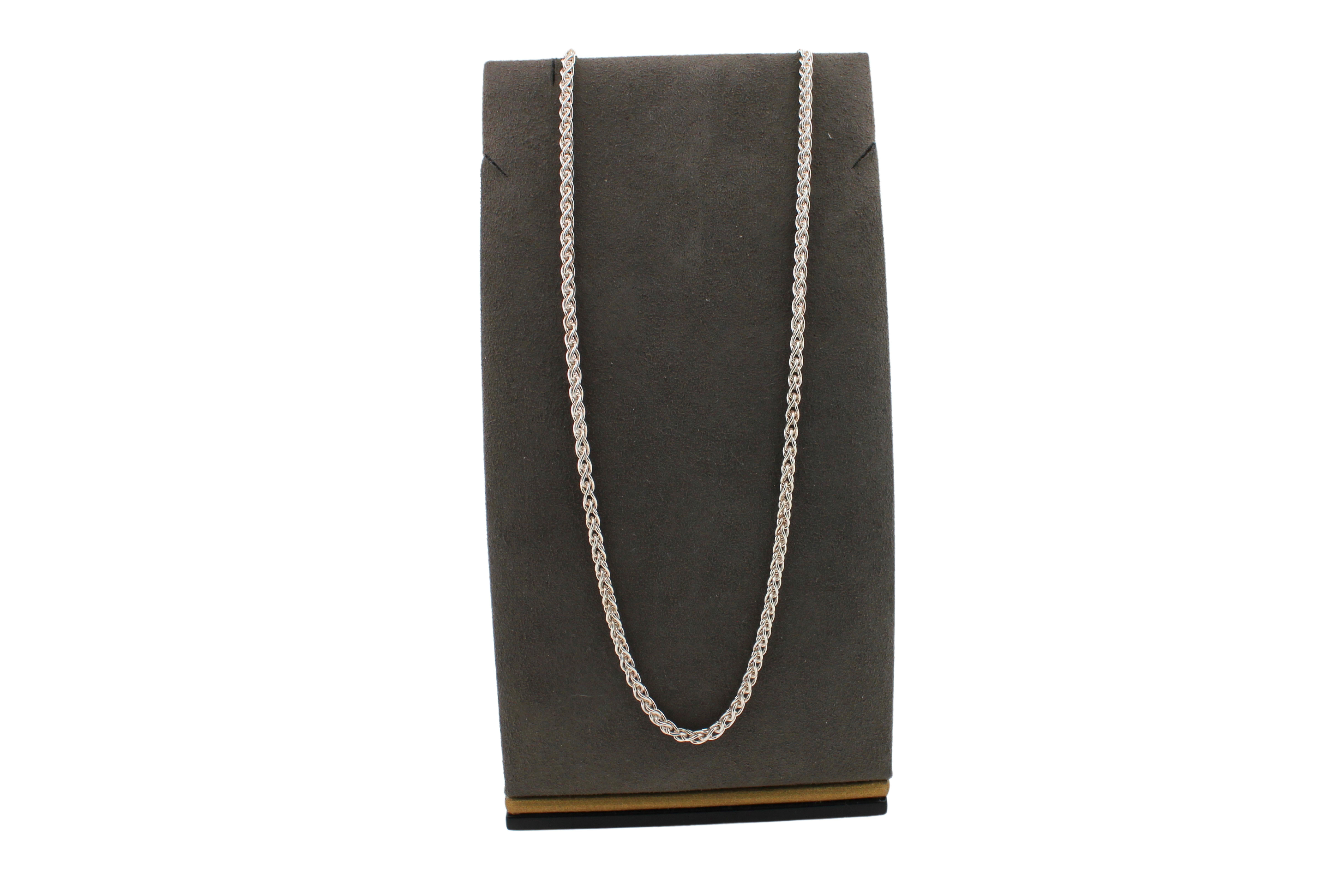 Foxtail Link Fancy Link 925 Sterling Silver Chain Necklace In New Condition In Fairfax, VA