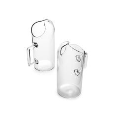 Karaffe aus mundgeblasenem Glas von Aldo Cibic