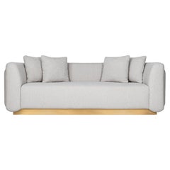 Foz 3 Seat Sofa, Woollen & Brass, InsidherLand by Joana Santos Barbosa