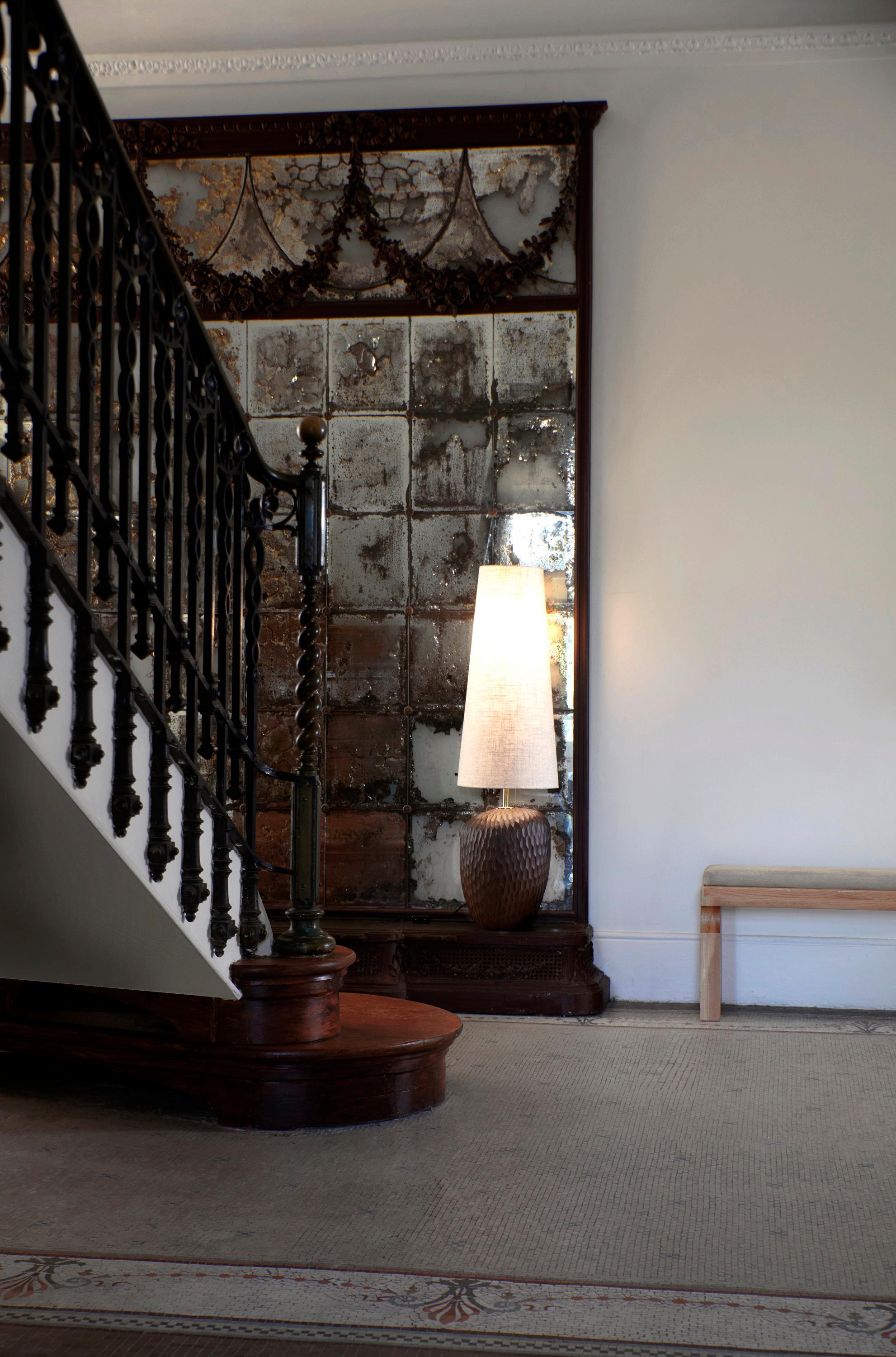 Modern Foz Table Light (large) in walnut For Sale