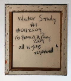 Water Study #1 -- Orange and Dark Blue Primary colors