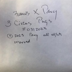 12 Zoll x 12 Zoll Fotografie von drei Zirkuspuppen - bezaubernde exotische Daguerreotype repro