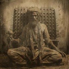 Bed of nails  circus series exotic daguerreotype reproduction