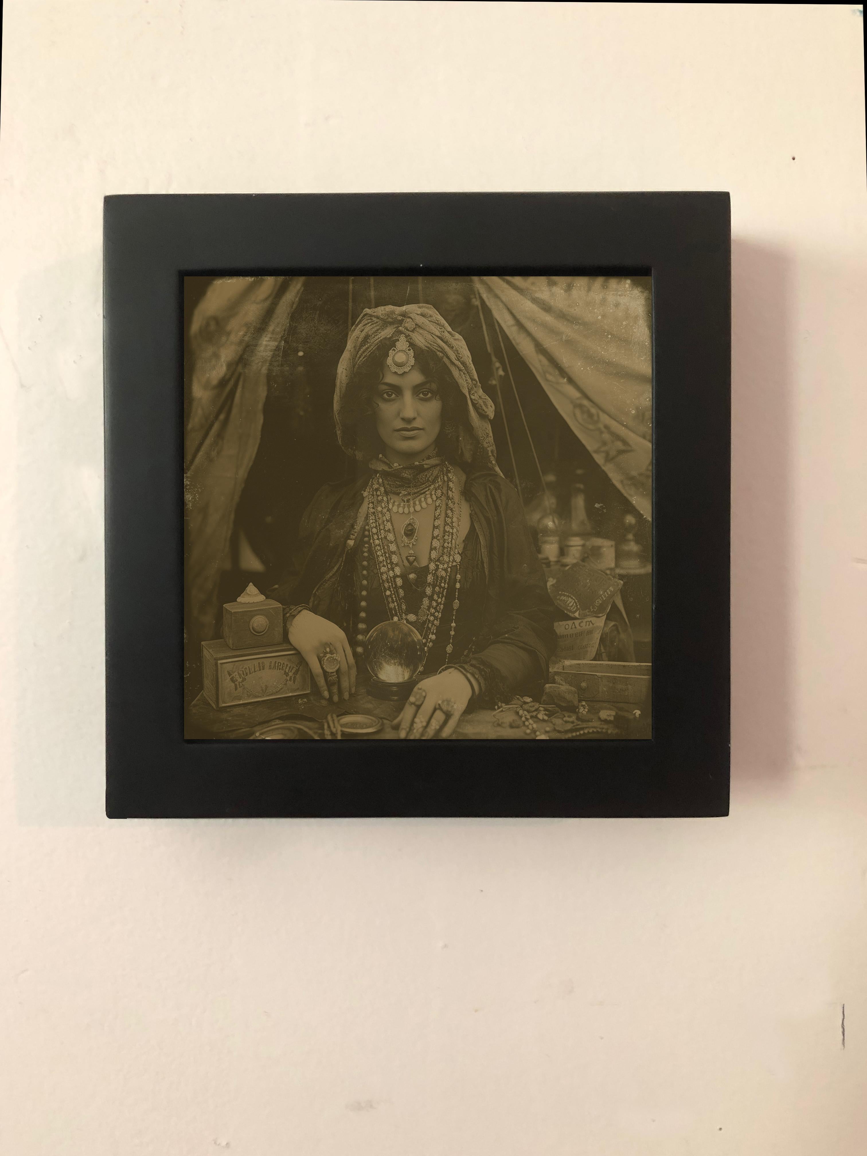 Gypsy Woman  --enchanting exotic daguerreotype reproduction  - Photograph by FPA Francis Pavy Artist