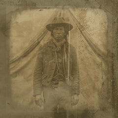 Indian Guide - exotic daguerreotype reproduction Framed