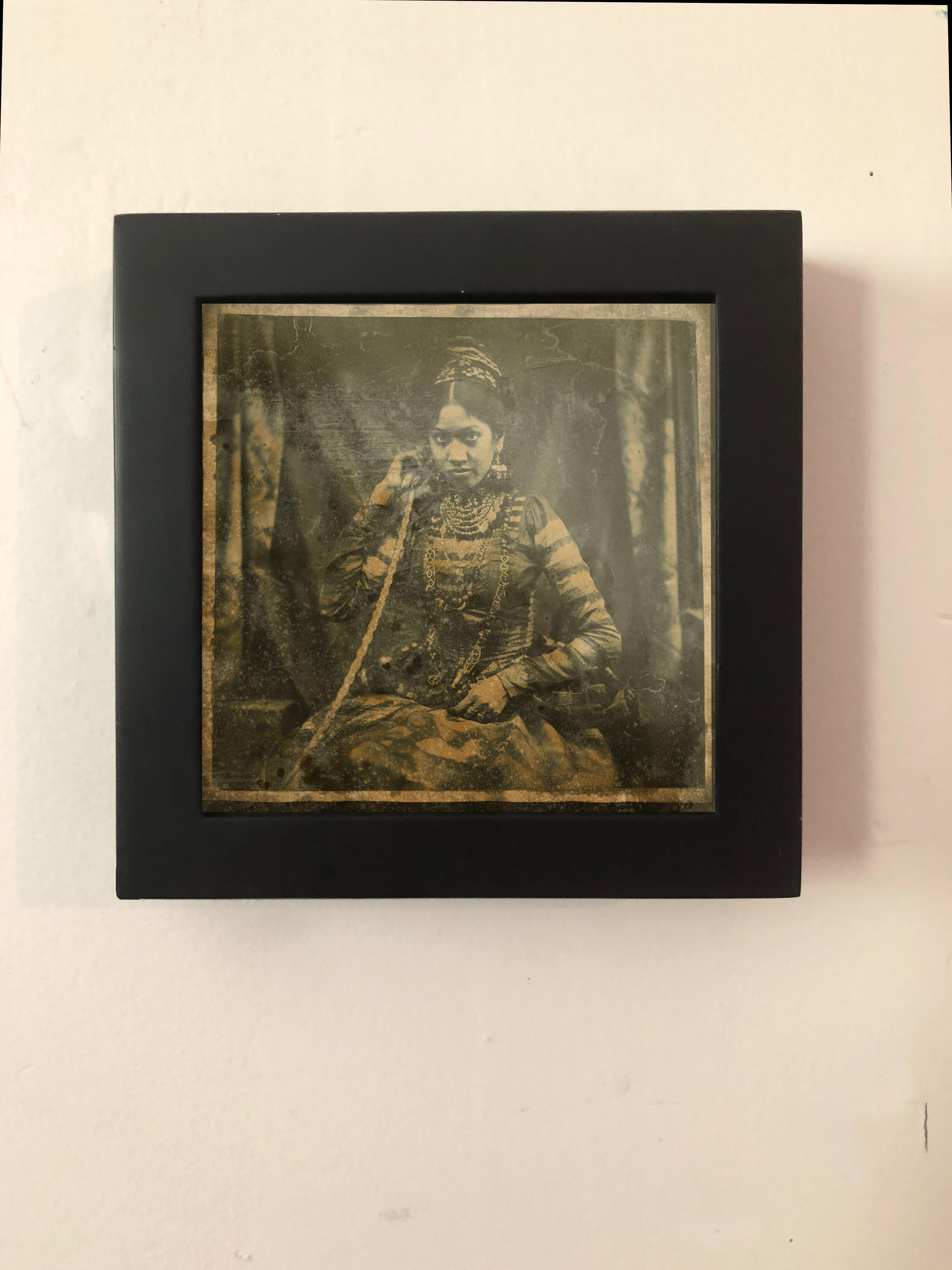 The Telepetist - Circus series A/P enchanting exotic daguerreotype reproduction  - Photograph by FPA Francis Pavy Artist
