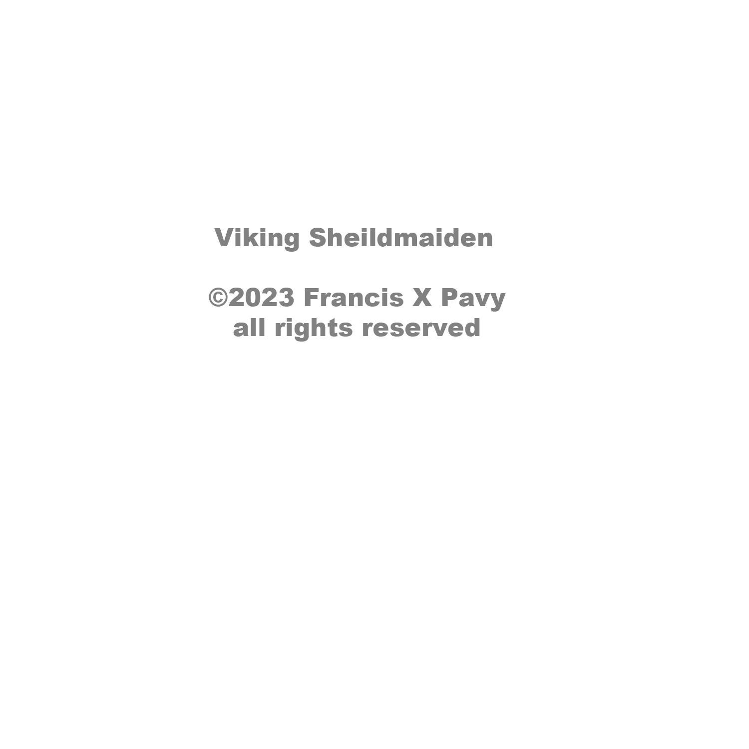 Viking woman -Shield Maiden- exotische Daguerreotypie-Reproduktion, gerahmt (Surrealismus), Photograph, von FPA Francis Pavy Artist