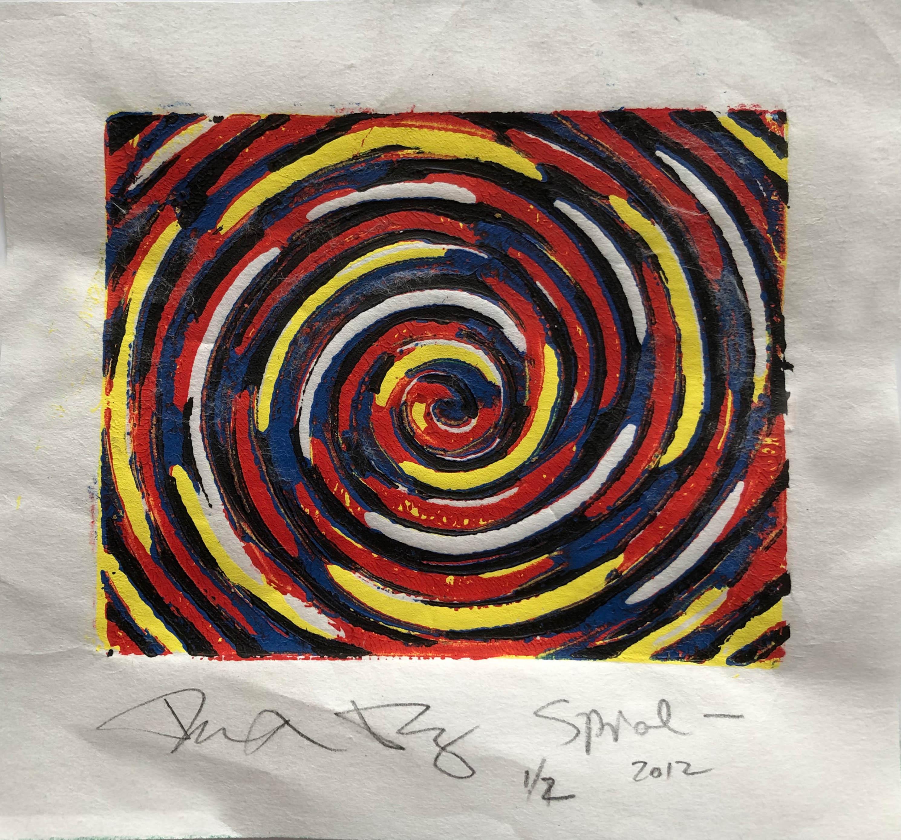 FPA Francis Pavy Artist Abstract Print - SPIRAL STUDY 