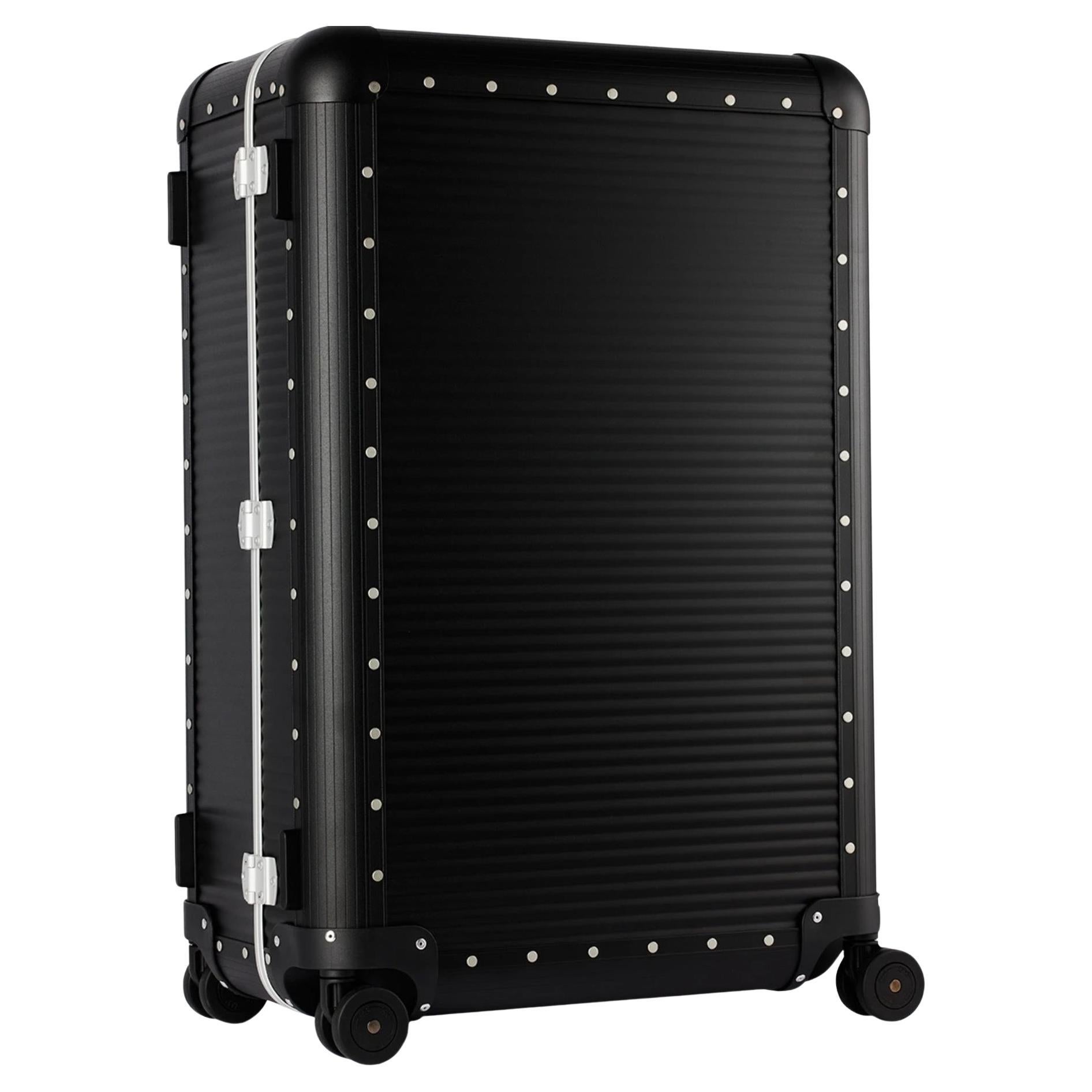 Fpm Milano Caviar Black Bank Spinner 76 Suitcase, Italy For Sale 1