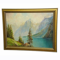 P. Winter-Sonnenaufgang über dem Königssee mit Watzmann im Hintergrund