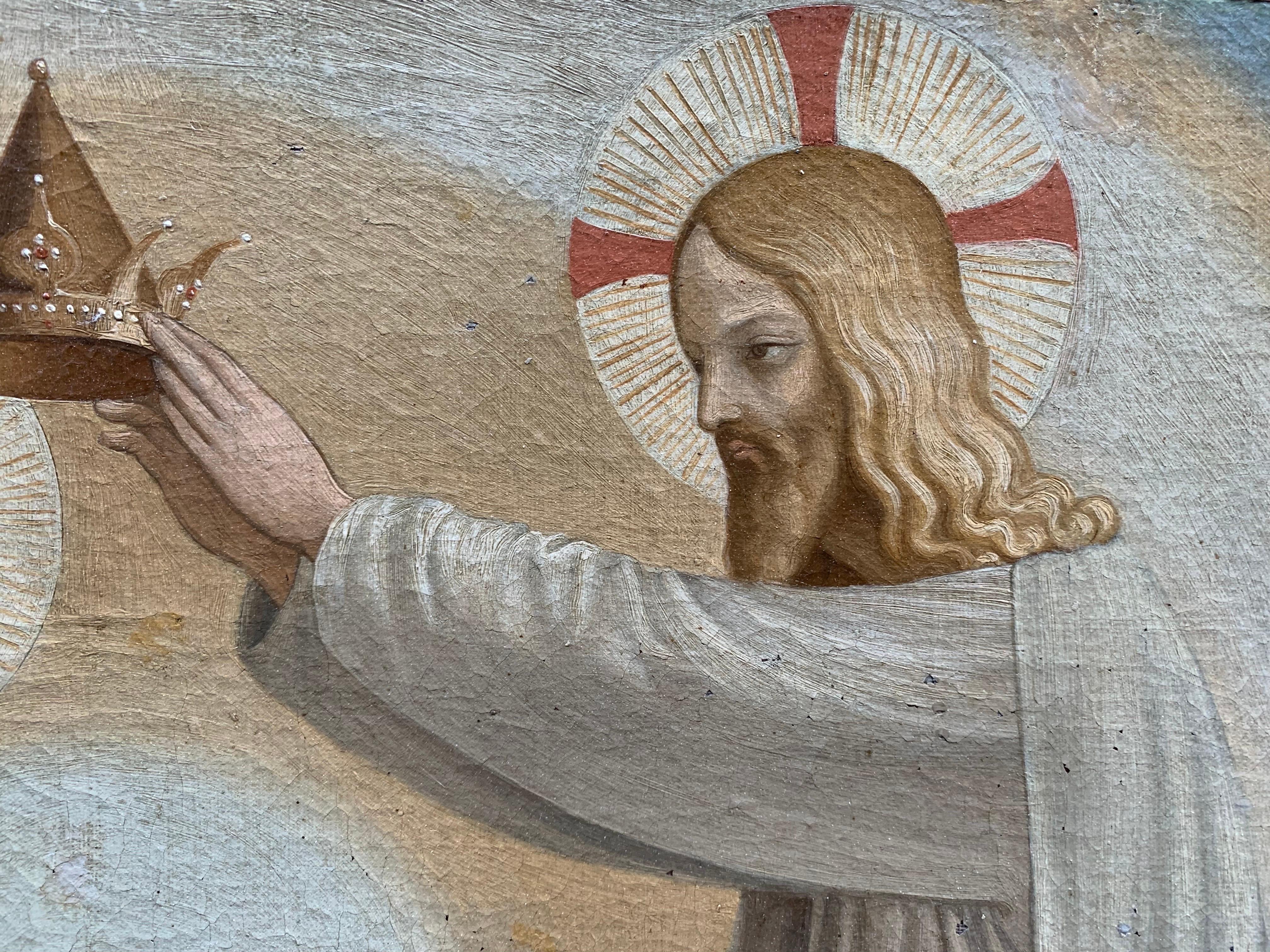 Incoronazione della Vergine, copia ottocentesca degli affreschi del Beato Angelico. 1