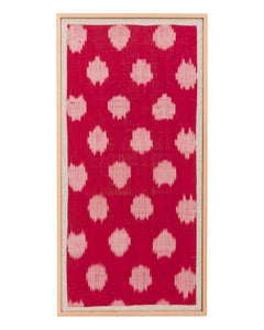 Frammento di Ikat di seta antico, Uzbekistan, 1900